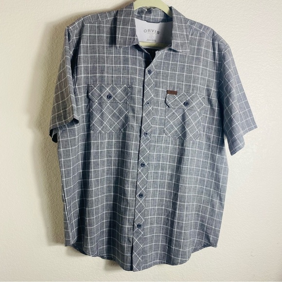Orvis Men's Short Sleeve Woven Tech Shirt Size:L - Picture 1 of 9
